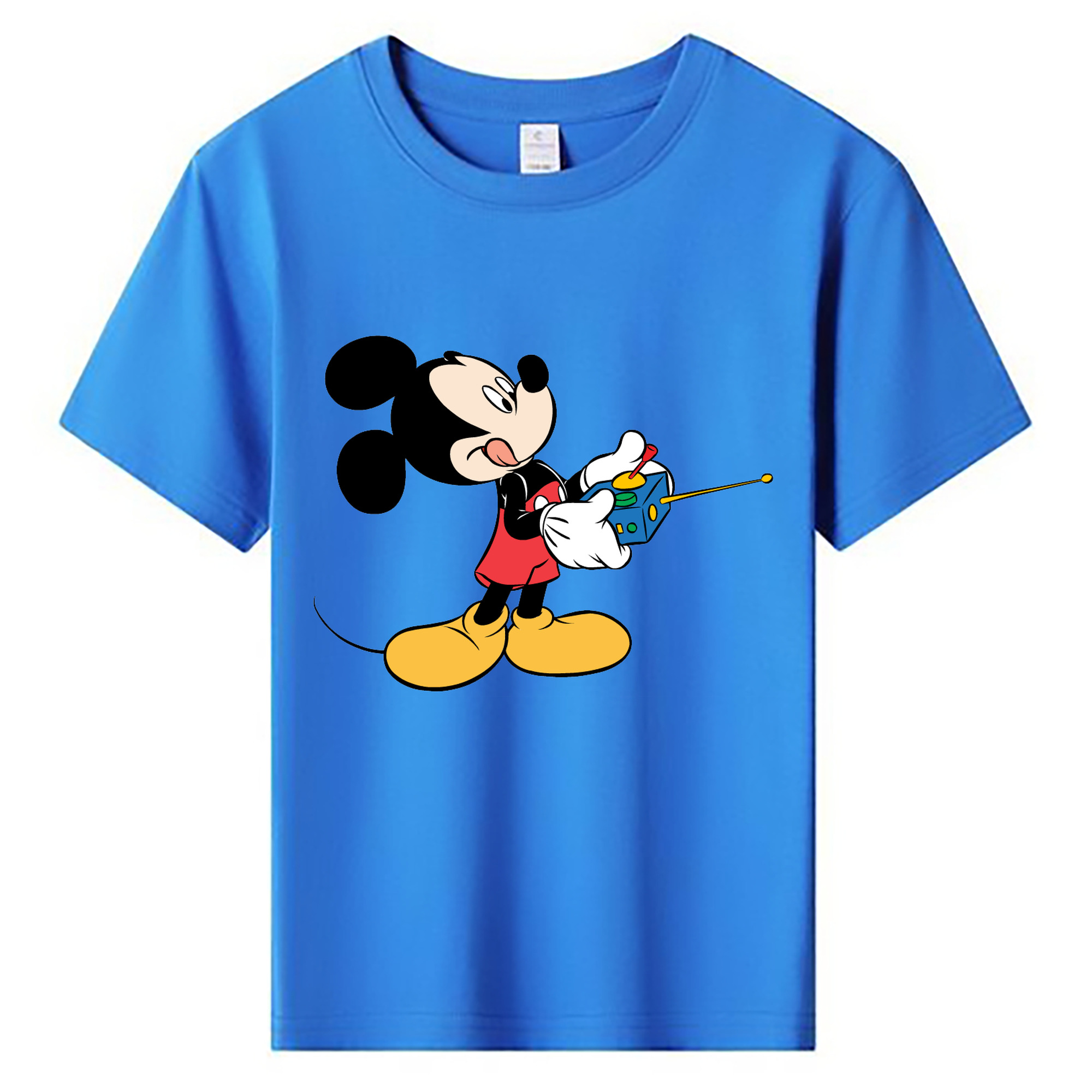 ミッキーマウス Mickey Mouse 綿100％キッズTシャツ（フロントプリント）